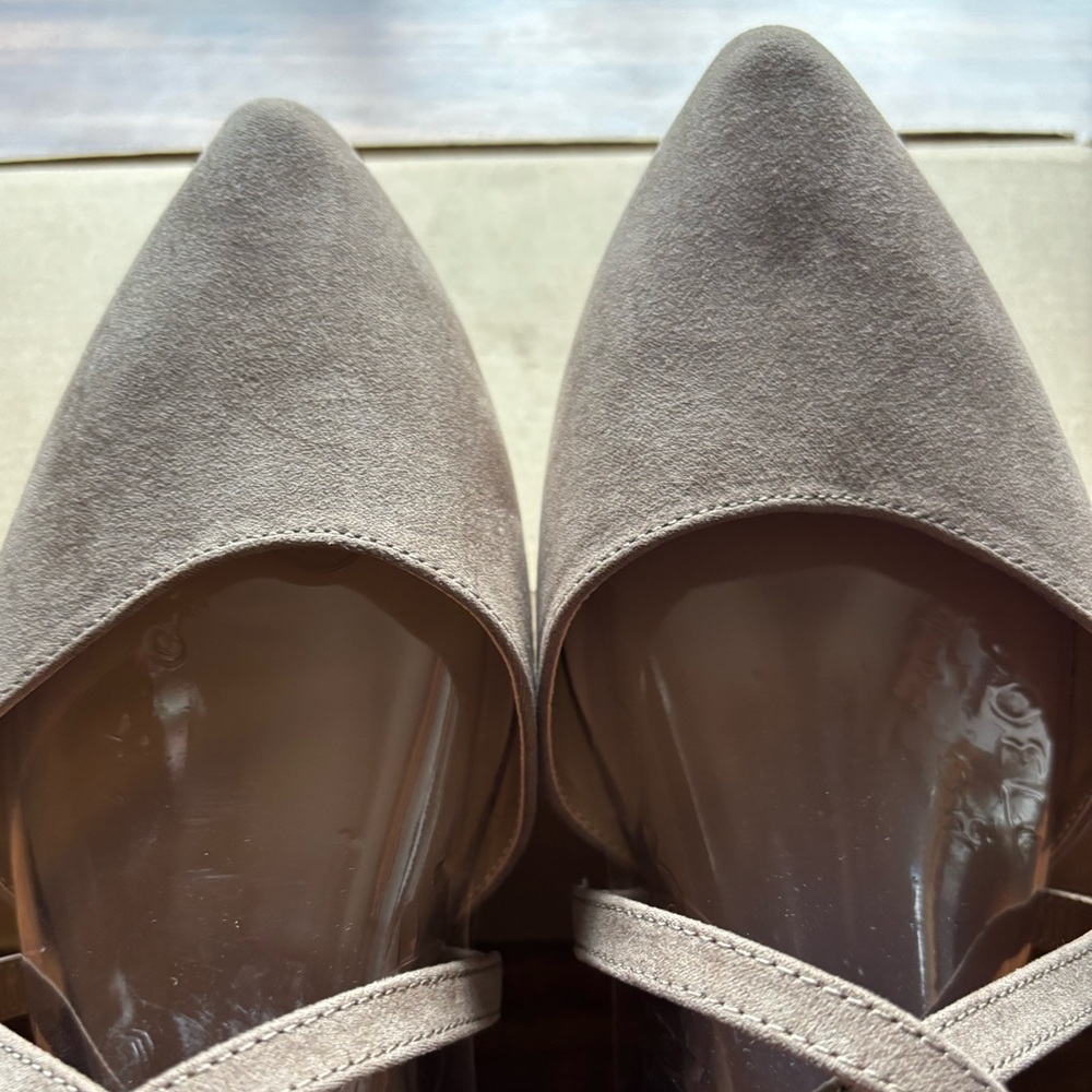 JC Journey Collection Marlee SZ 11 Women’s Flats Gray Ankle Strap Shoes - Picture 5 of 5